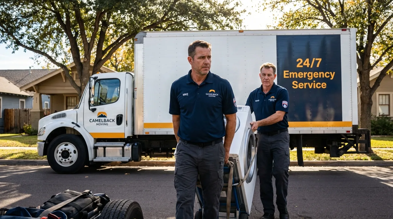 CamelBack Moving crew loading furniture in Greensboro, NC