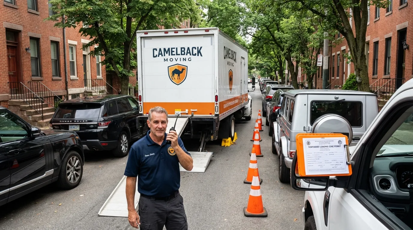 City street loading permit setup in Greensboro, NC
