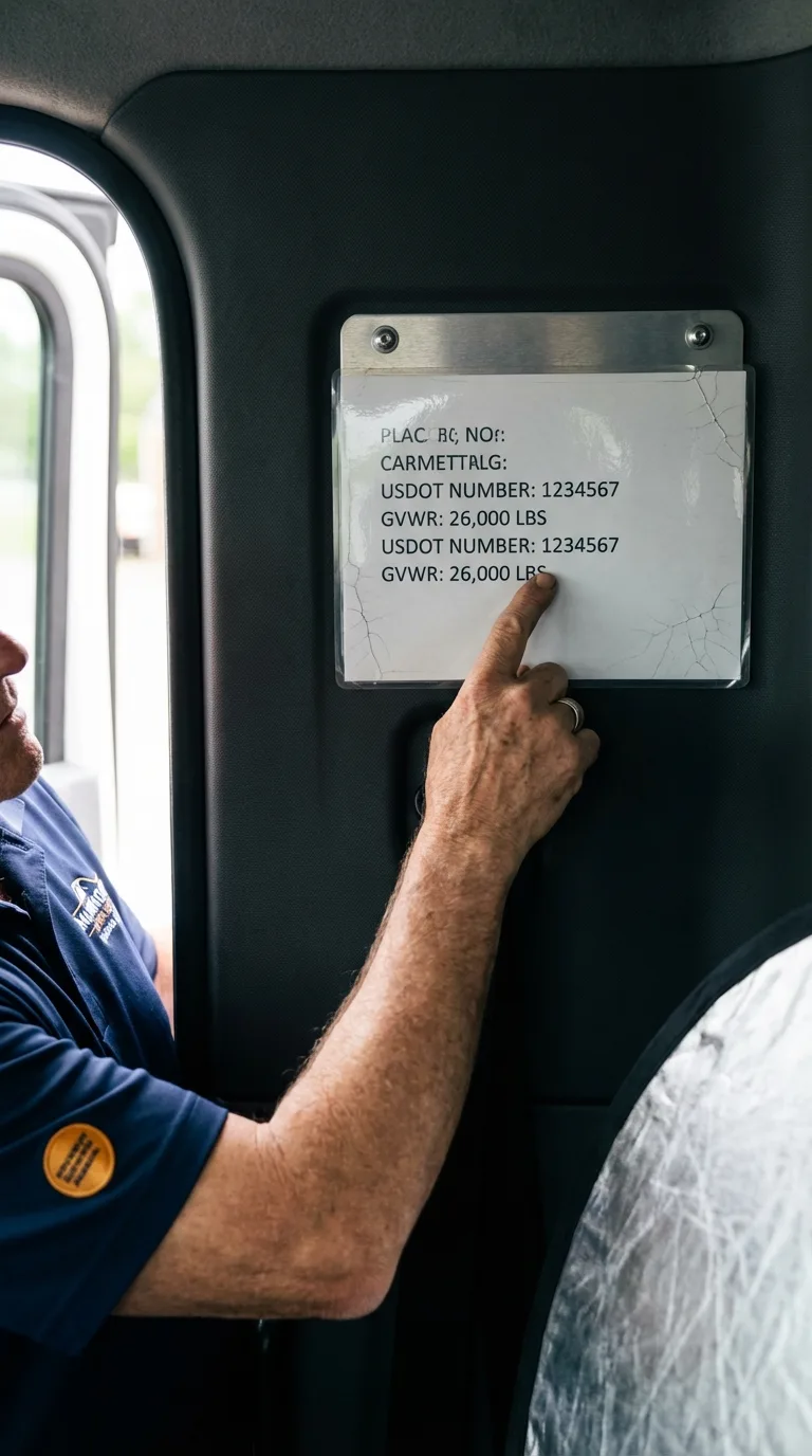 USDOT licensing placard verification in Greensboro